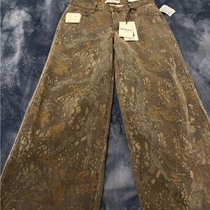 Camo Patterned Women's Jeans